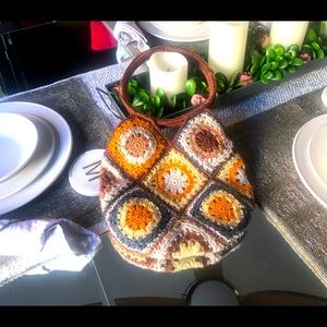 Crocheted handbag